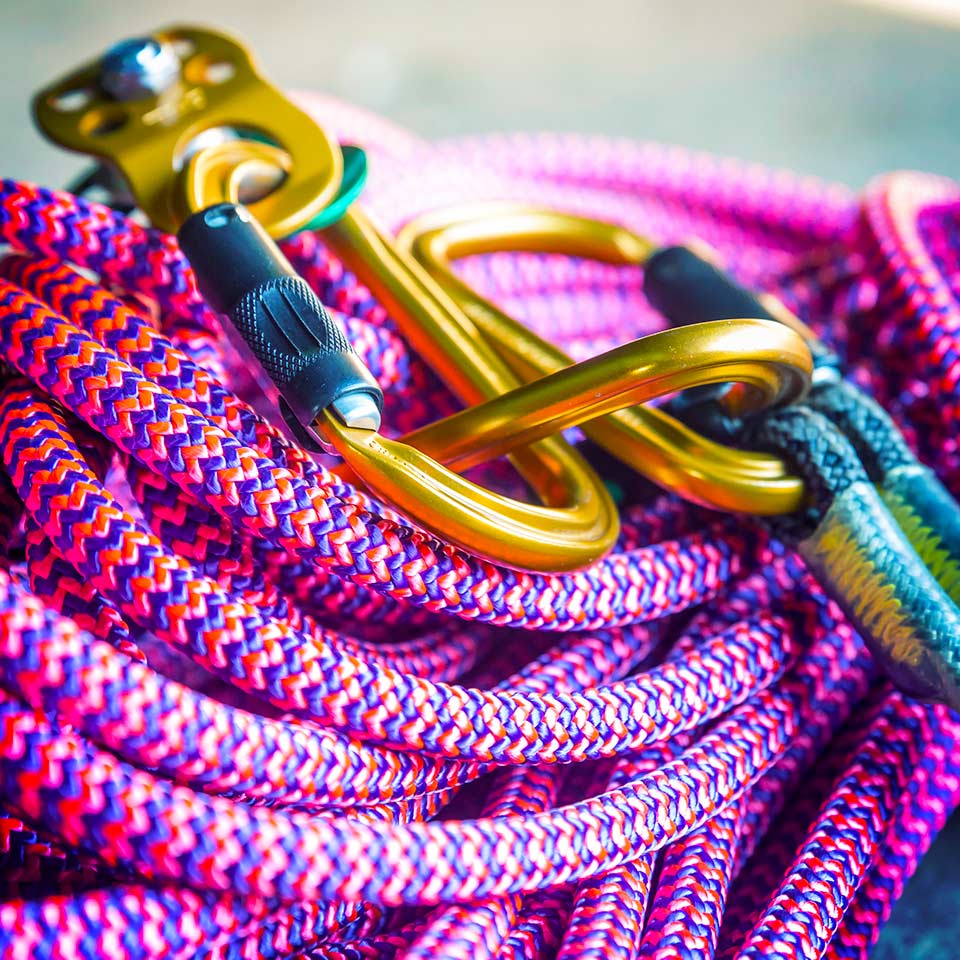 Rope used in climbing trees for proper maintenance