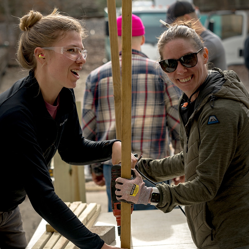 And we built air pruning boxes to propagate those seeds.