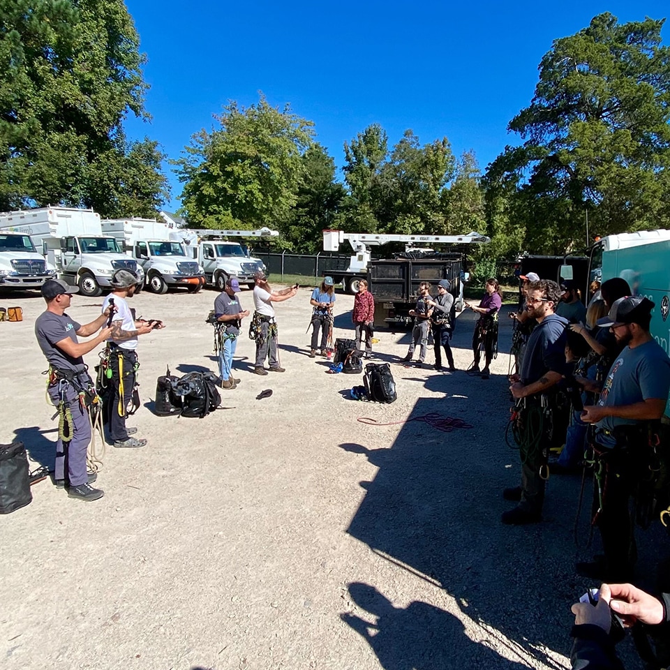 Our safety meetings focused on one of our core values: being safe at all times (yes, even when we are having fun).