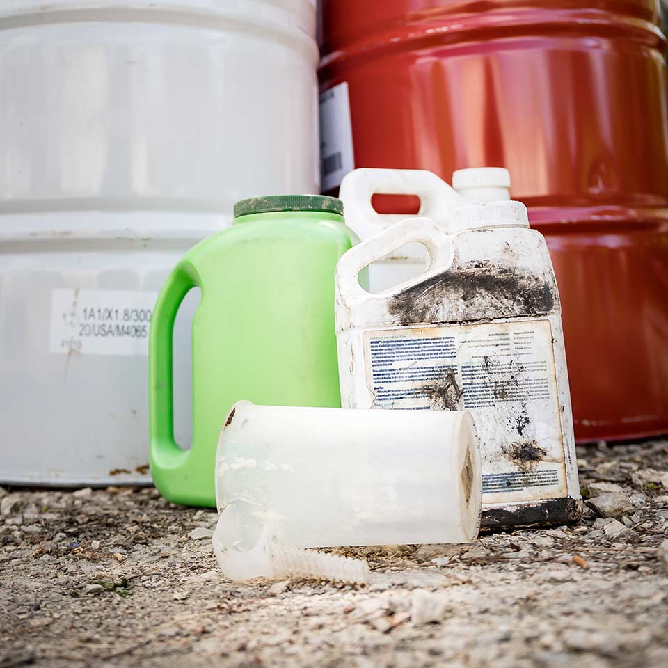 Fertilizer applied to urban tree base